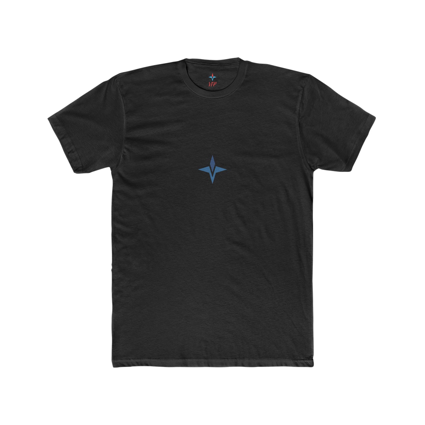 Prime Gym Tee Blue Product Pic Front Black 