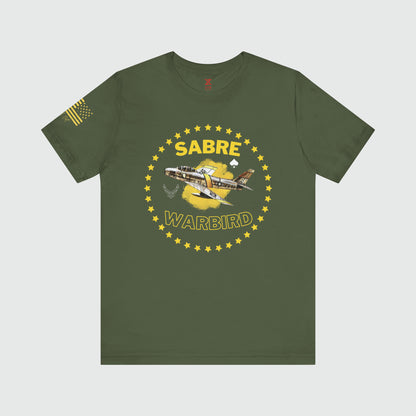 Sabre Warbird USAF Tee Product Pic Front Military Green