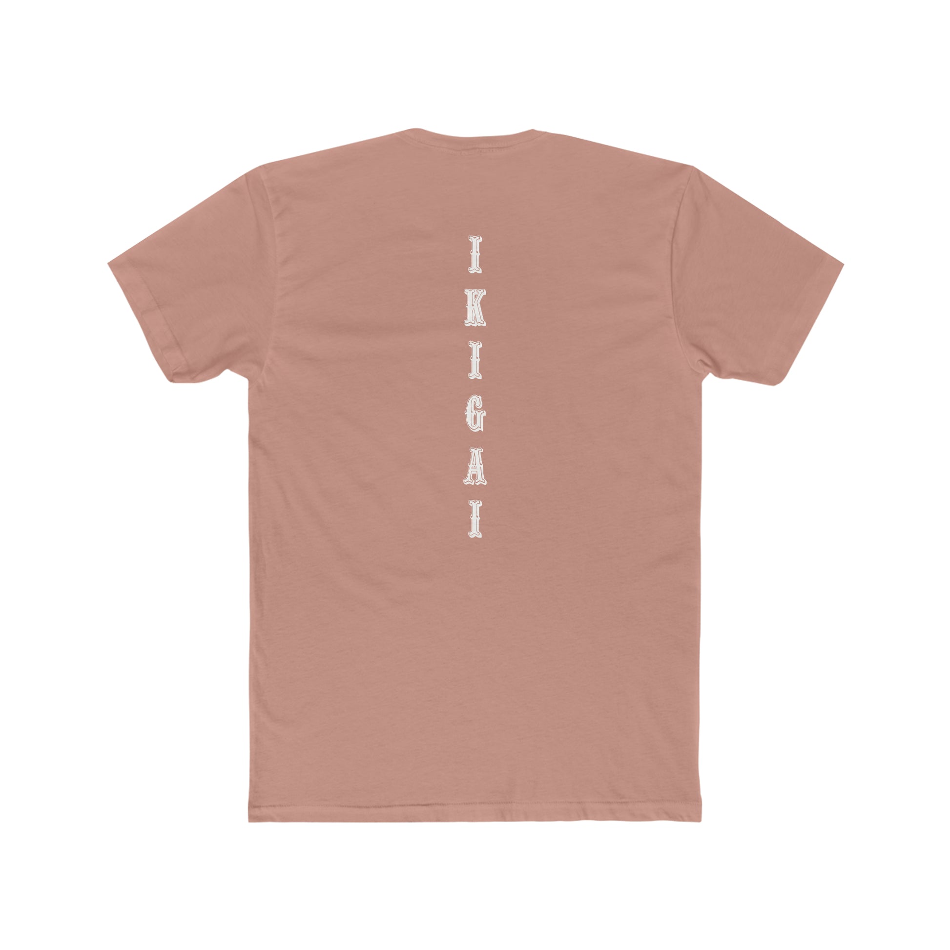 IKIGAI Vert Training Tee Product Pic Back Desert Pink