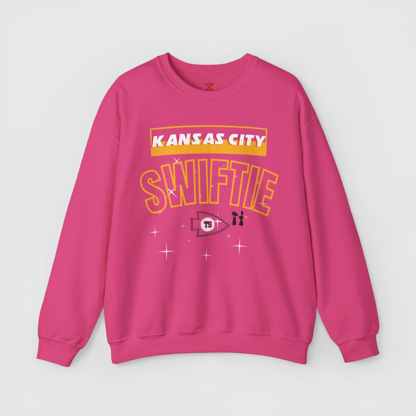 Kansas City Swiftie Retro Crewneck Product Pic Front Heliconia