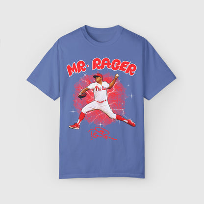 Ranger Suarez Mr. Rager Signature Tee Product Pic Front Mystic Blue