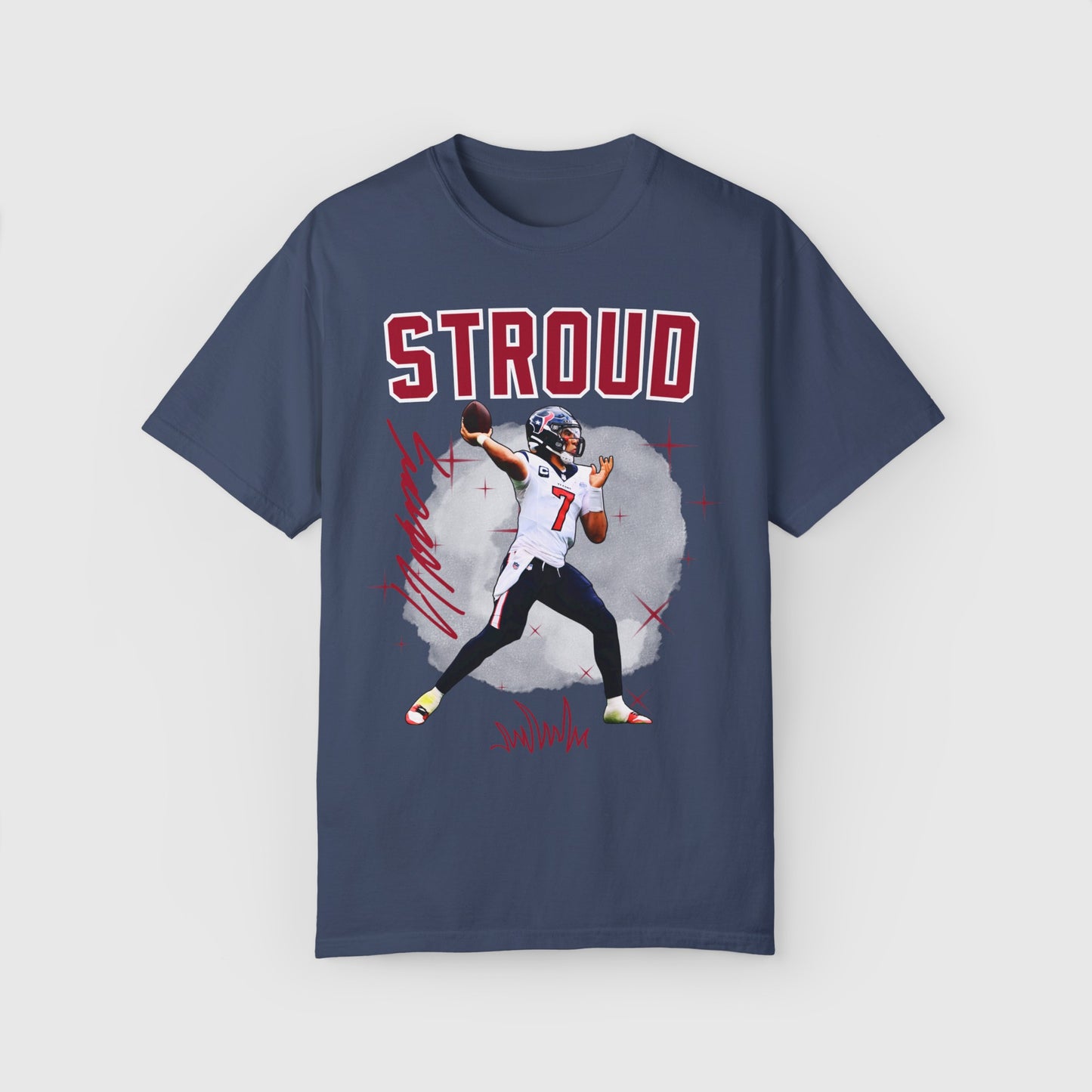 C.J Stroud Signature Tee Product Pic Front Midnight