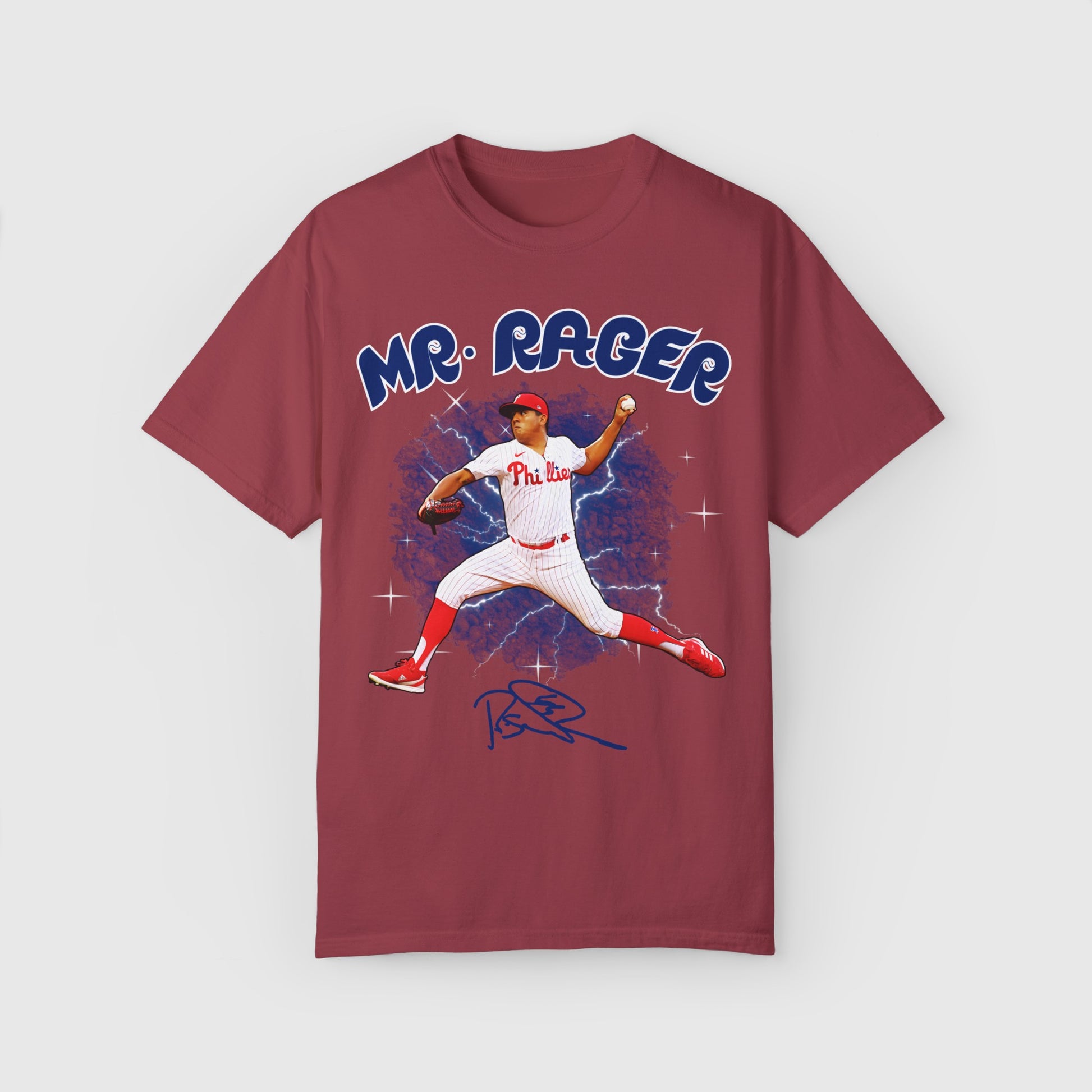 Ranger Suarez Mr. Rager Signature Tee Product Pic Front Chili