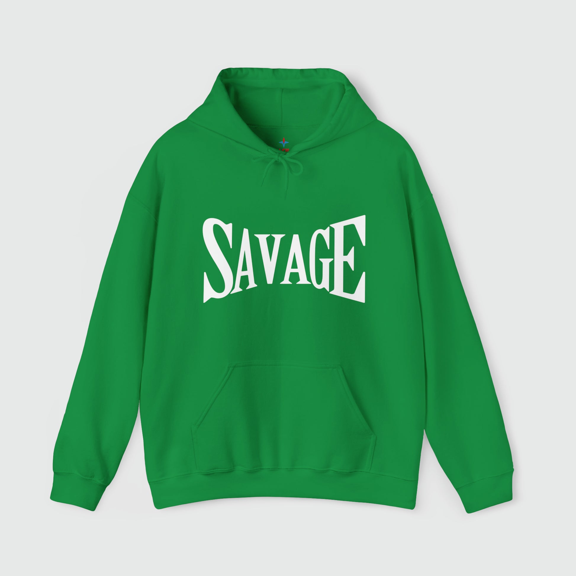 Savage Hooded Sweatshirt Product Pic Front Irish Green