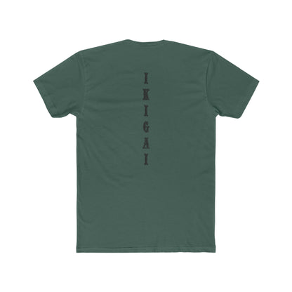 IKIGAI Vert Training Tee Product Pic Back Forest Green