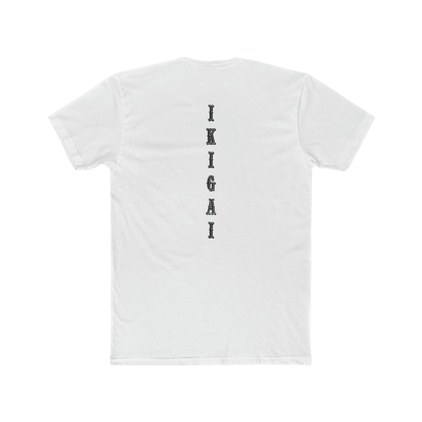 IKIGAI Vert Training Tee Product Pic Back White