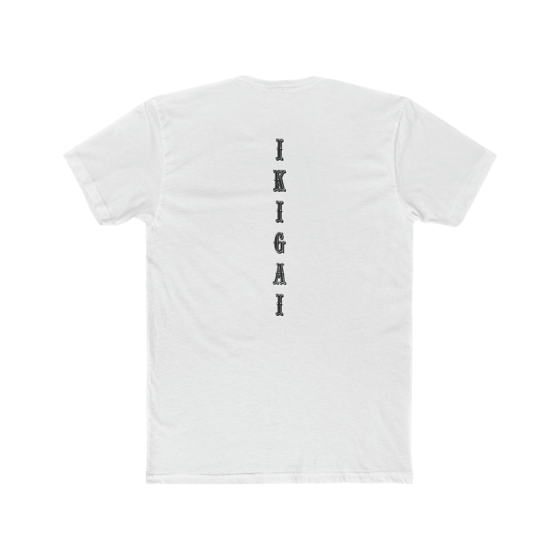 IKIGAI Vert Training Tee Product Pic Back White