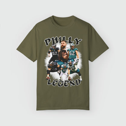 Jason Kelce Philly Legend Tee Product Pic Front Sage