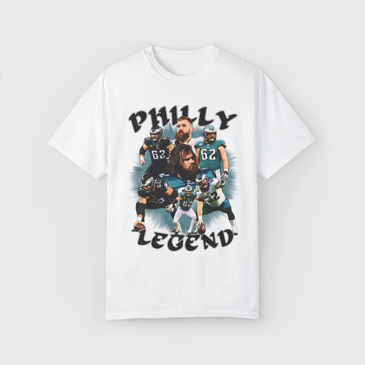 Jason Kelce Philly Legend Tee Product Pic Front White