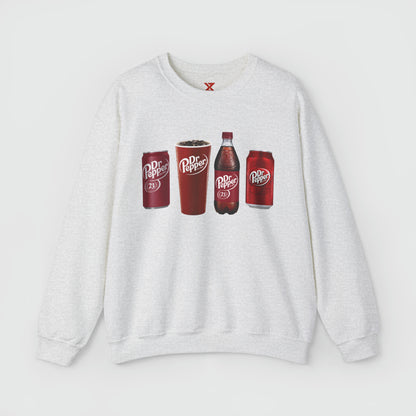 Dr Pepper Crewneck Product Pic Front Ash