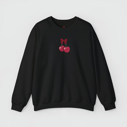 Cherry Bow Cute Crewneck