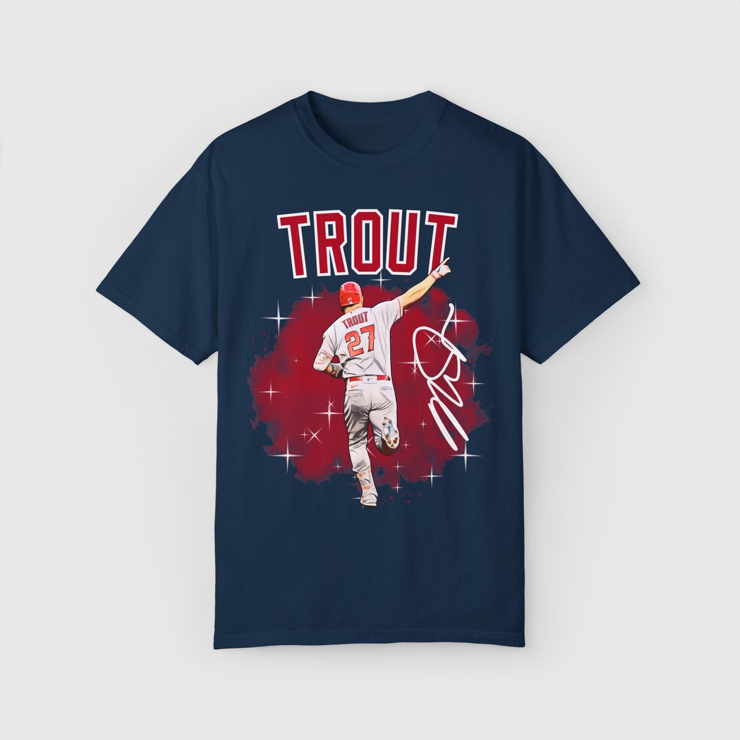 Mike Trout Signature Ink Art Tee