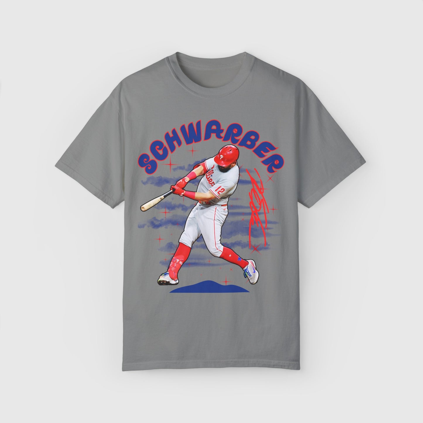 Kyle Schwarber Signature Tee Product Pic Front Granite