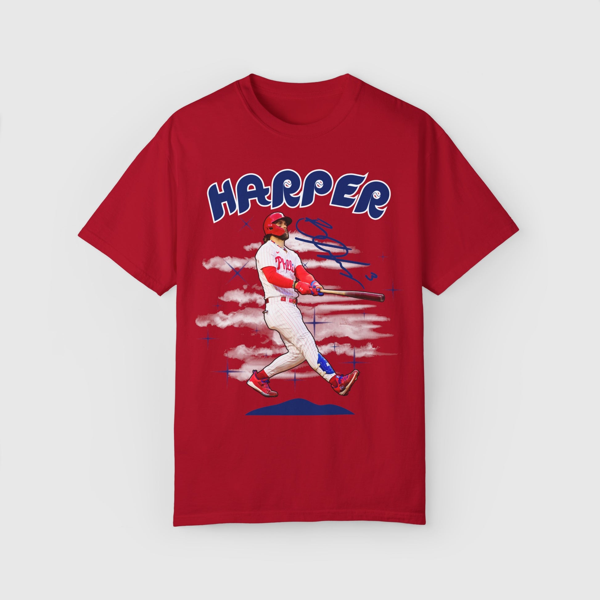 Bryce Harper Signature Tee Product Pic Front Red