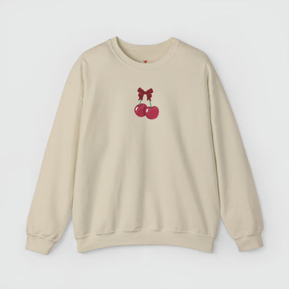 Cherry Bow Cute Crewneck