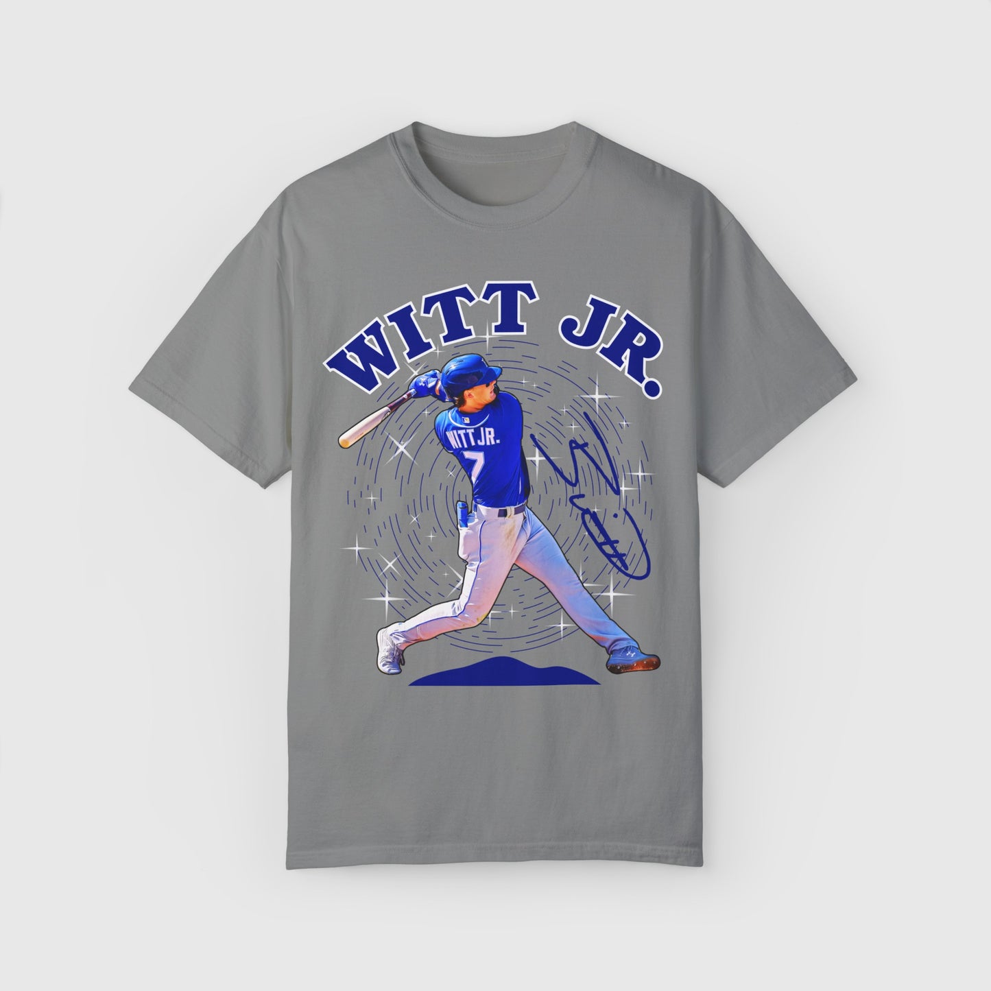 Bobby Witt Jr. Signature Tee Product Pic Front Granite