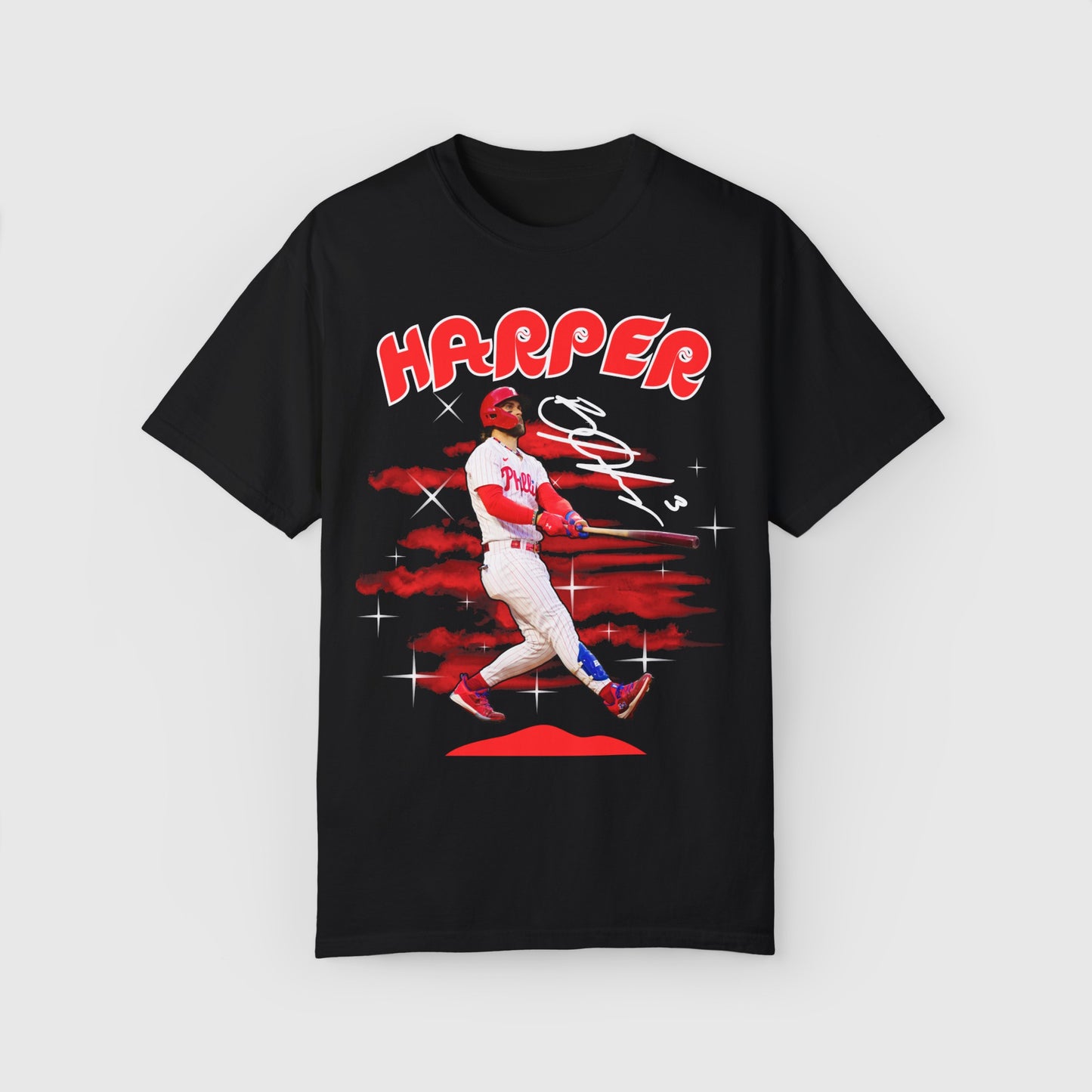 Bryce Harper Signature Tee Product Pic Front Black