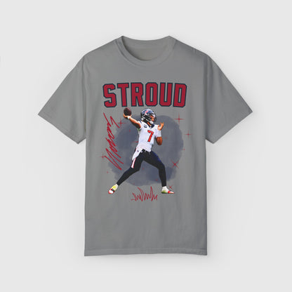 C.J Stroud Signature Tee Product Pic Front Granite