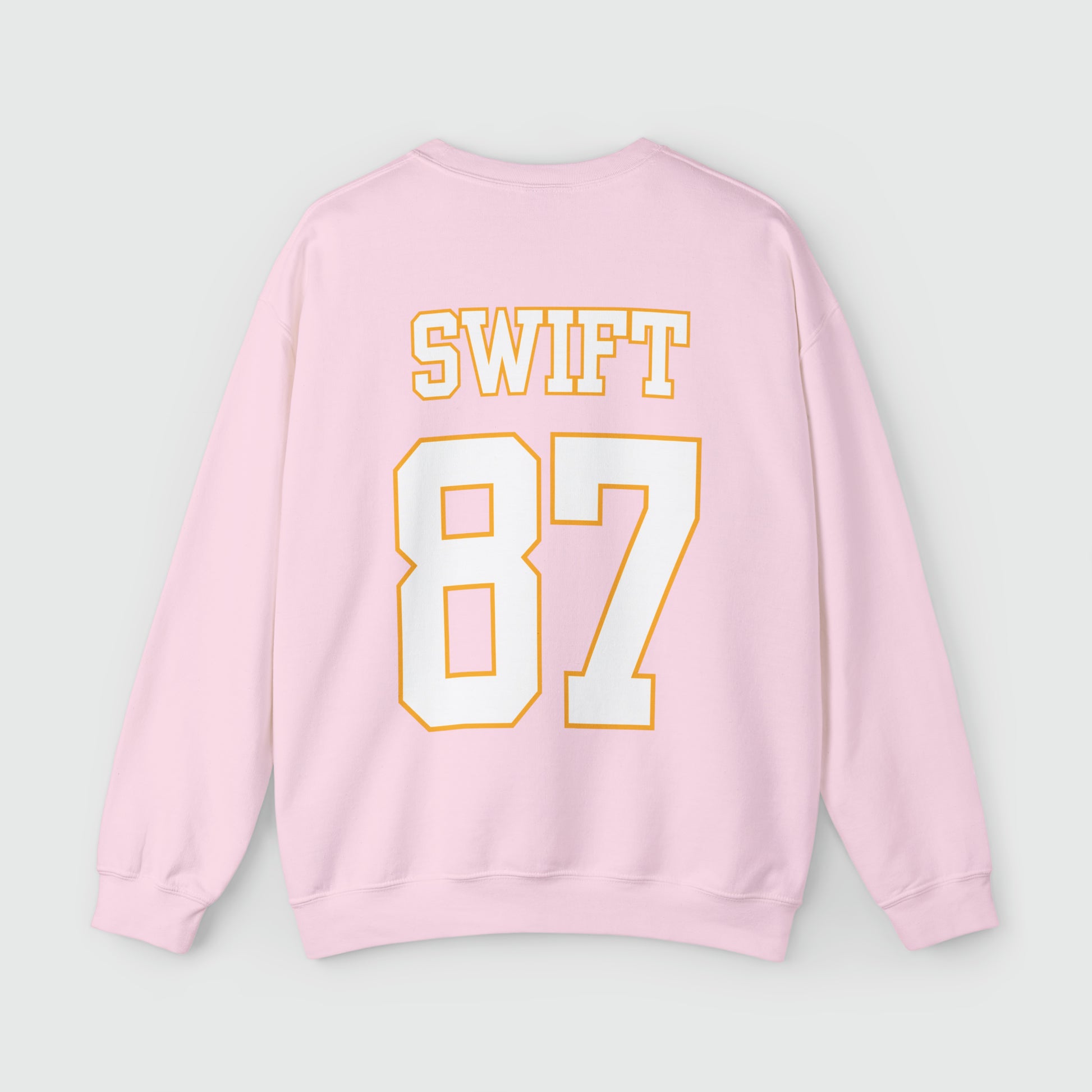 Taylor Swift Chiefs Crewneck Back Light Pink