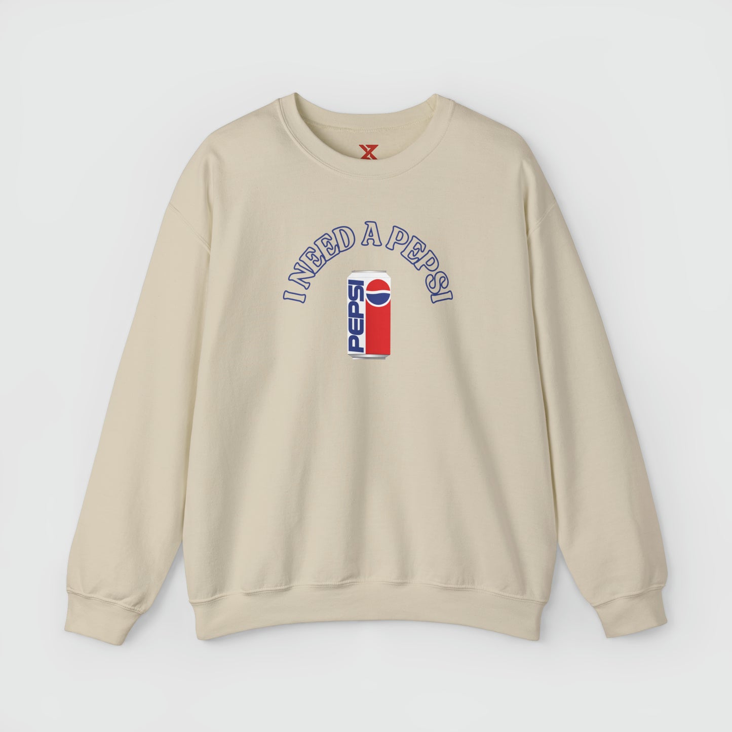 I Need A Pepsi Crewneck Front Ivory