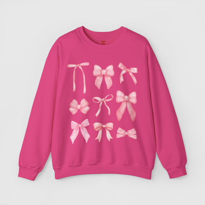 Coquette Pink Bows Crewneck