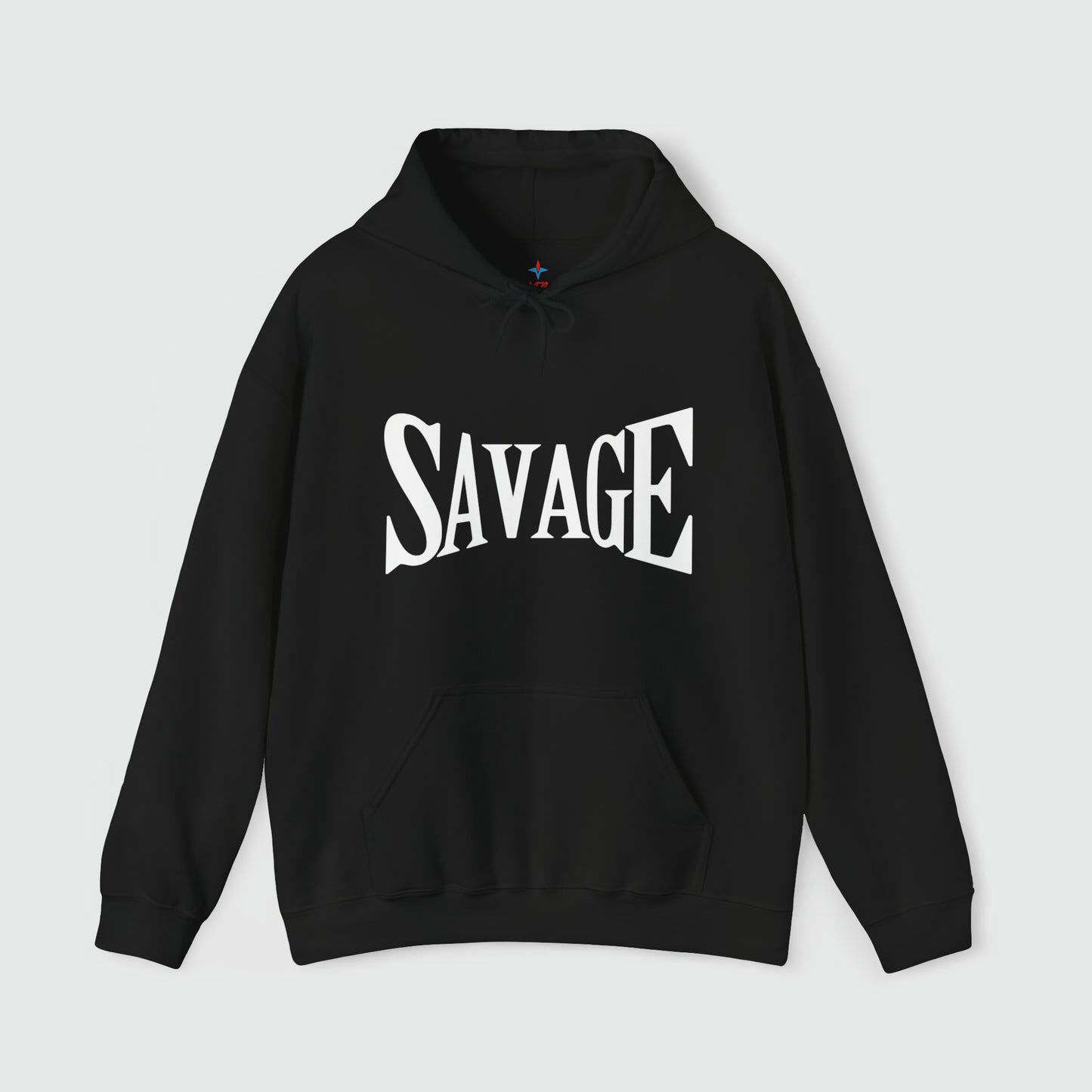 Savage Hooded Sweatshirt Product Pic Front Black