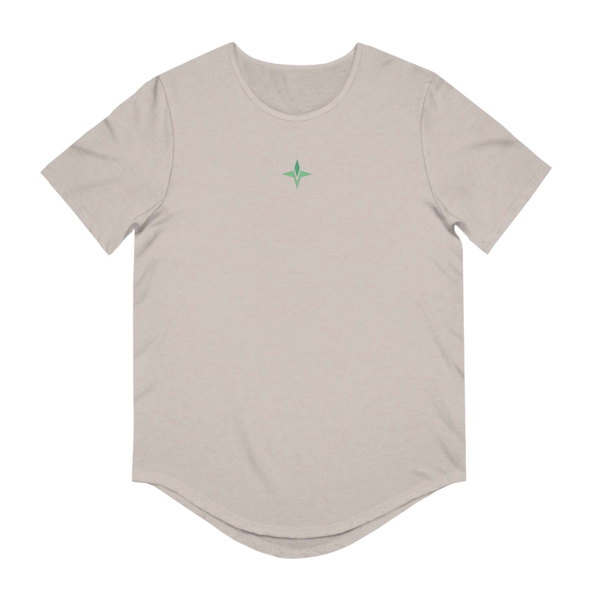 Savant Gym Tee Green Product Pic Front Heather Grey