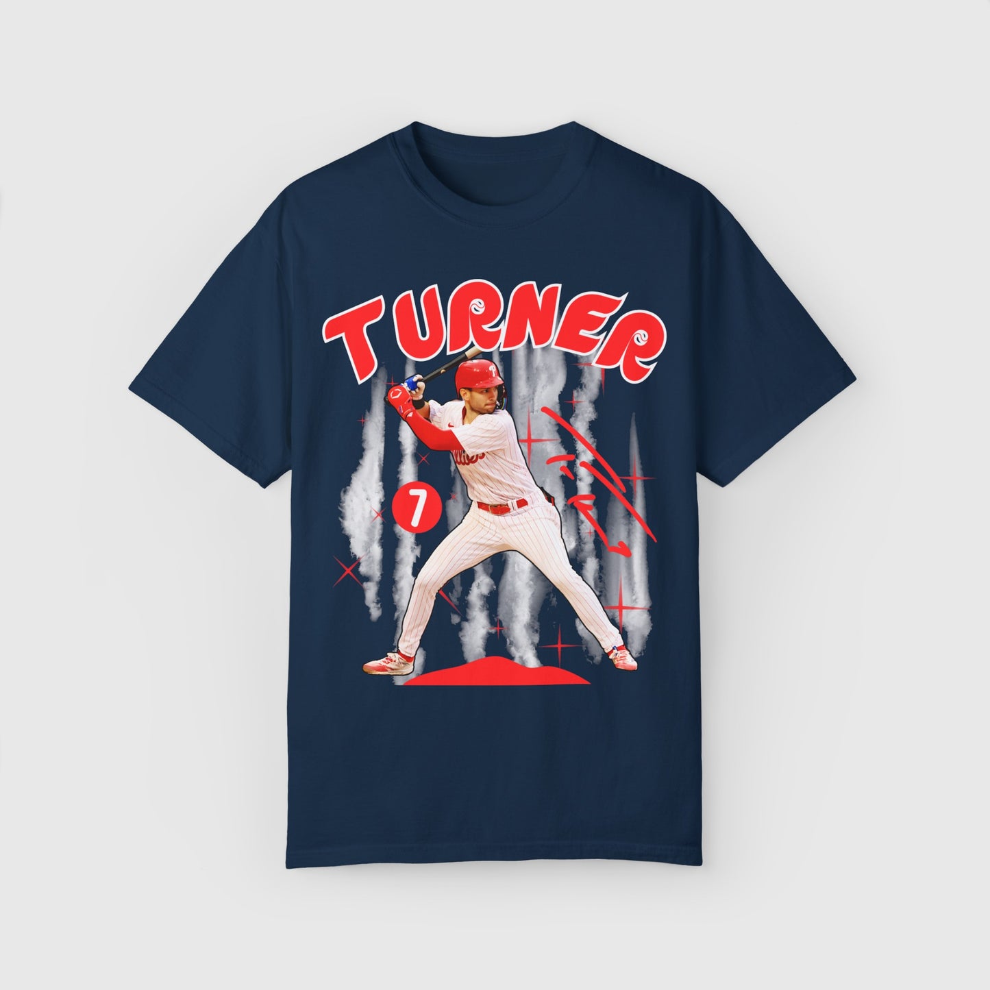 Trea Turner Signature Tee Product Pic Front True Navy