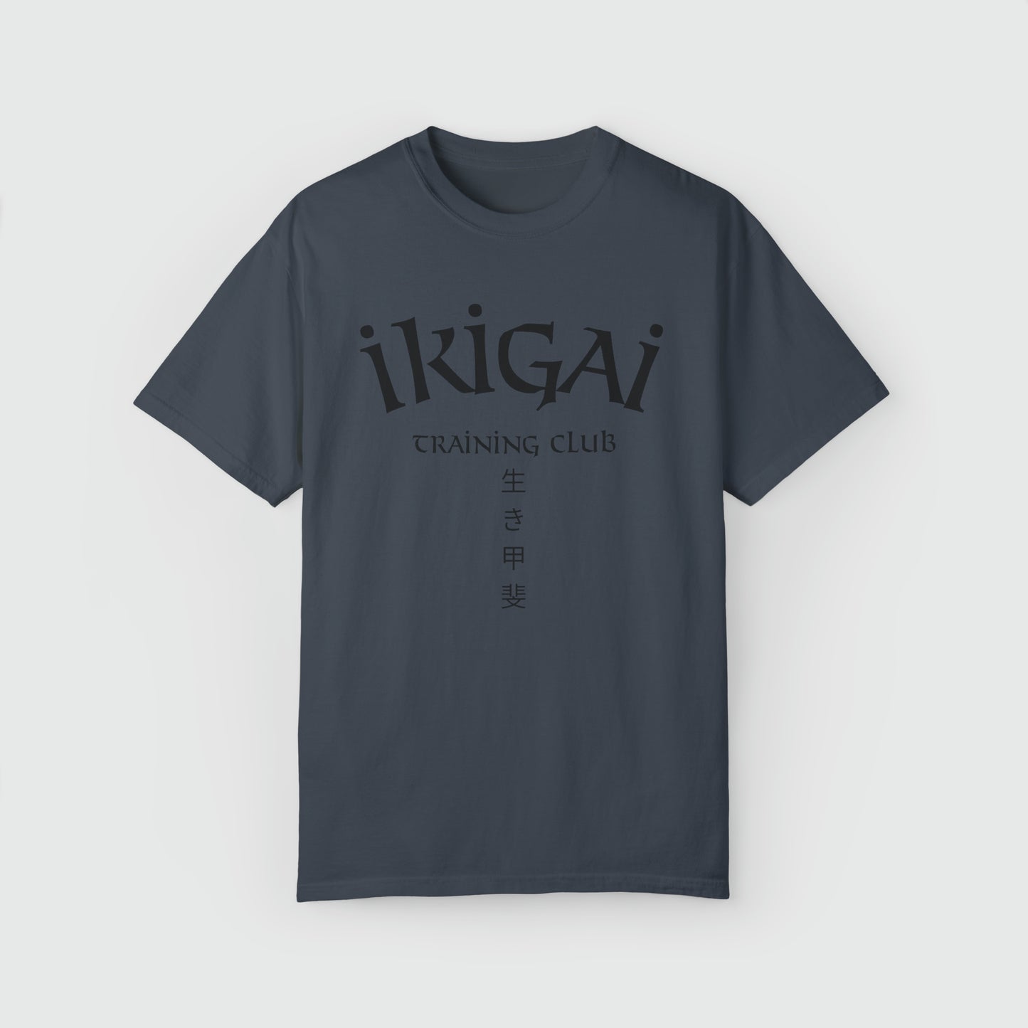 Ikigai Training 2.0 Tee Product Pic Front Denim