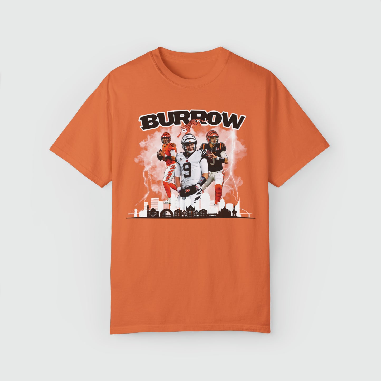 Joe Burrow City Tee Product Pic Front Burnt Orange