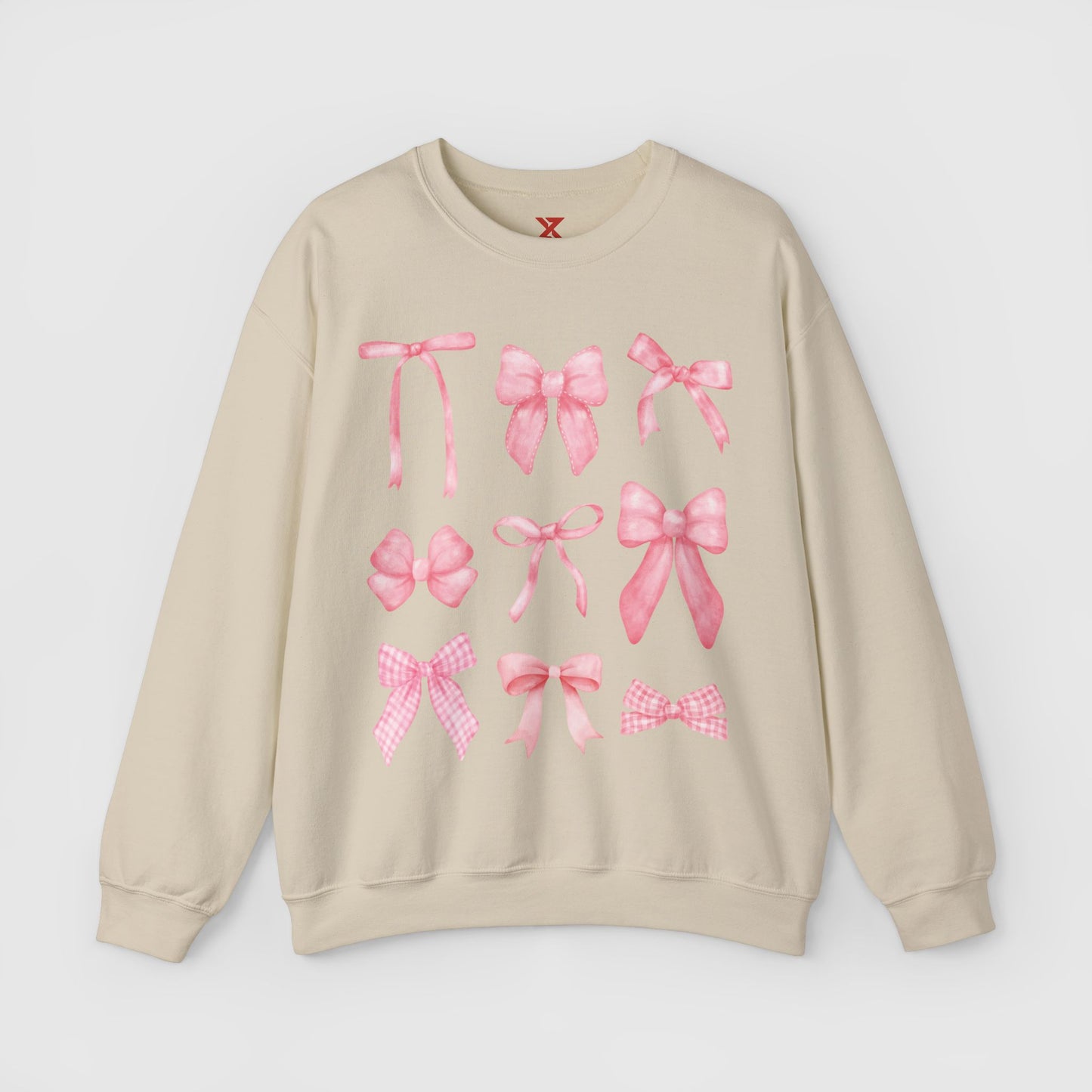 Coquette Pink Bows Crewneck