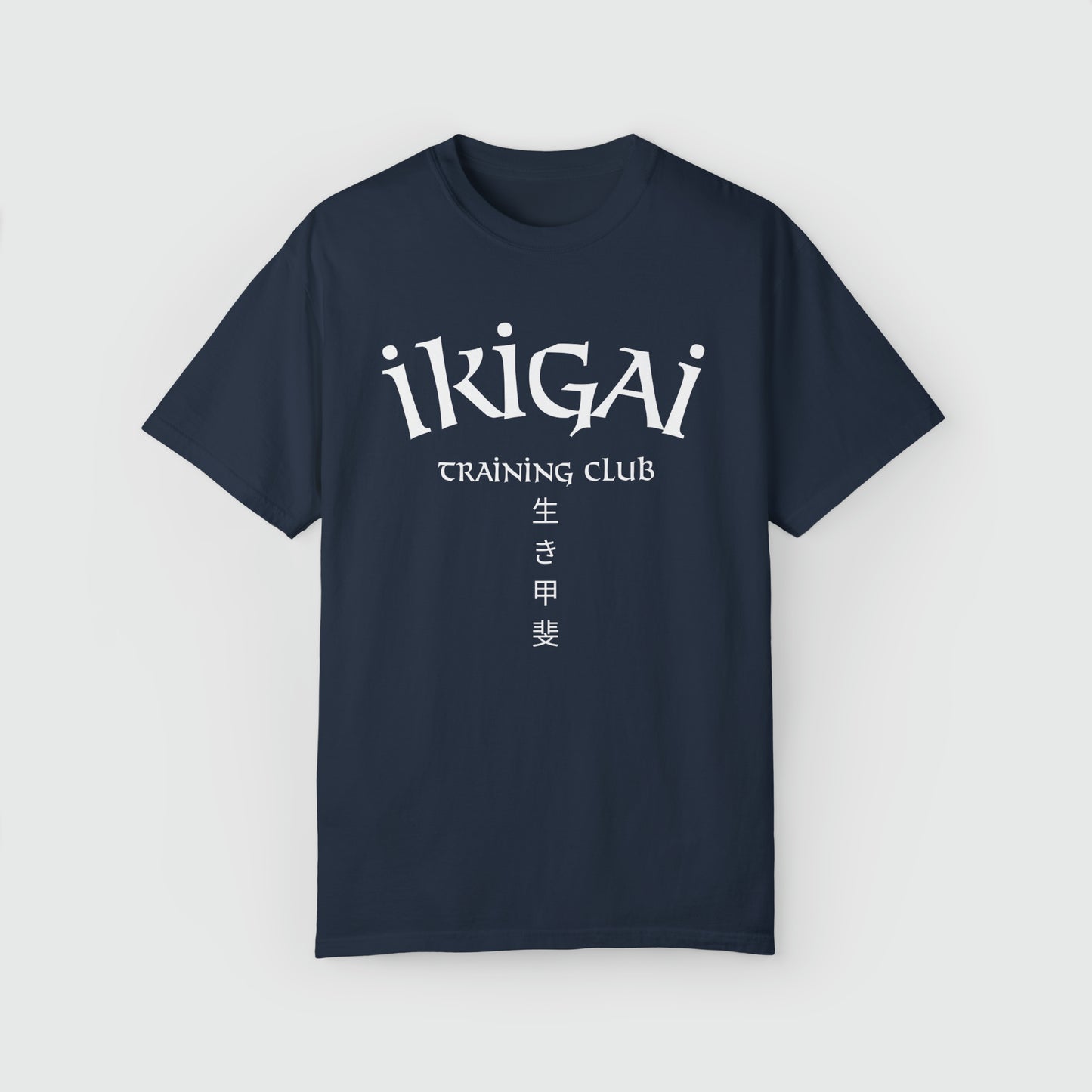 Ikigai Training 2.0 Tee Product Pic Front Navy