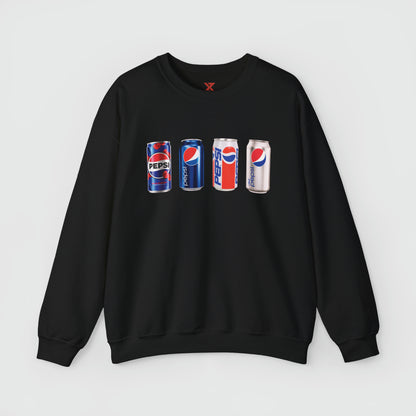 Pepsi Can Vintage Crewneck Product Pic Front Black