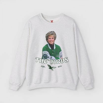 Princess Diana x Eagles Hoodie Product Pic Front Ash