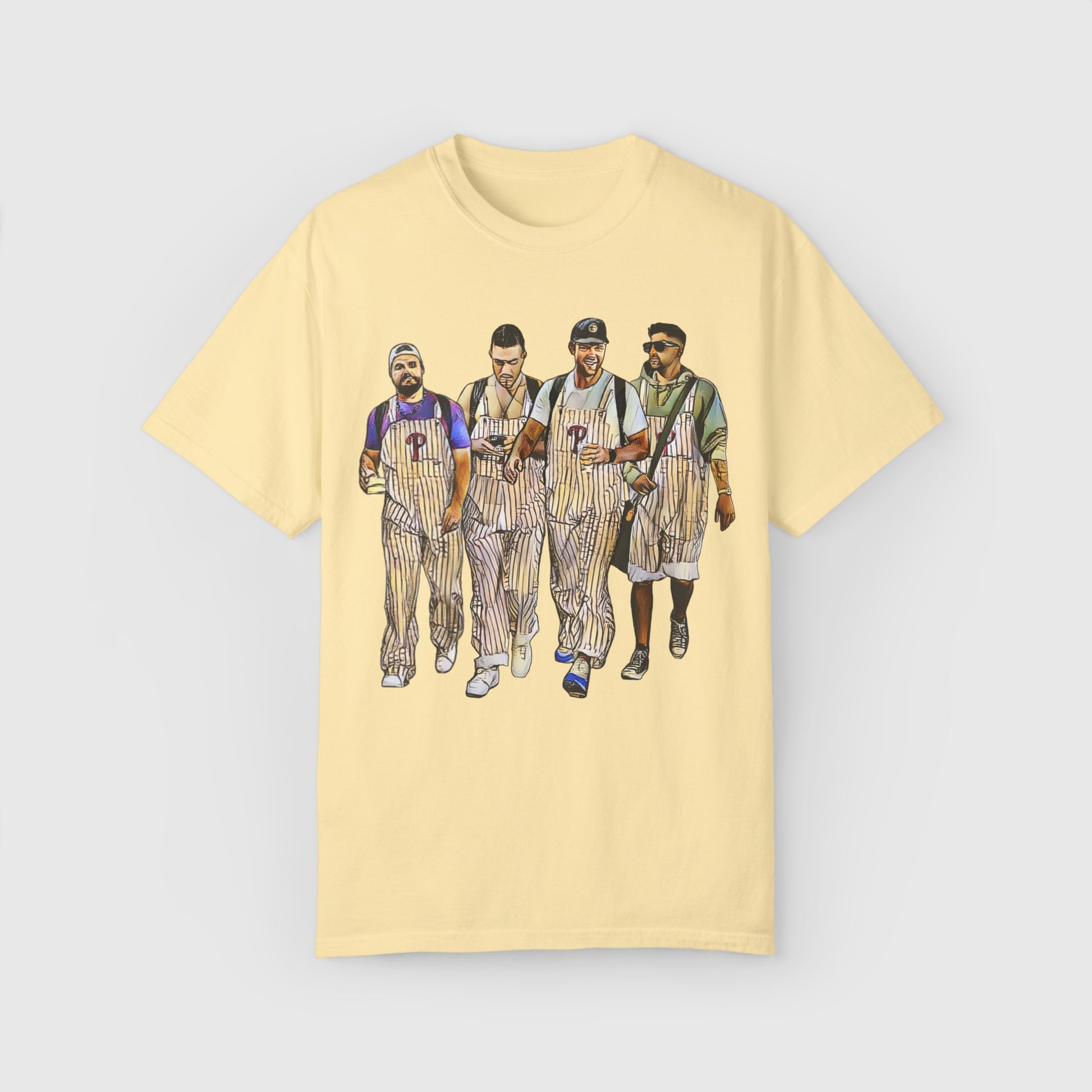 Philly Boys In Overalls Tee Product Pic Front Banana