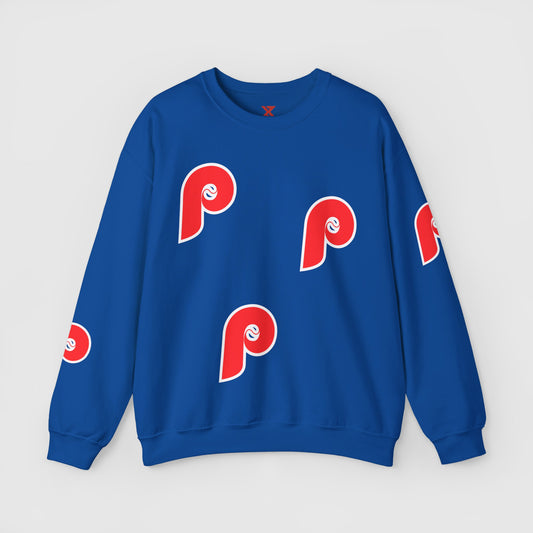 Phillies P Vintage Style Sweatshirt Product Pic Front Royal