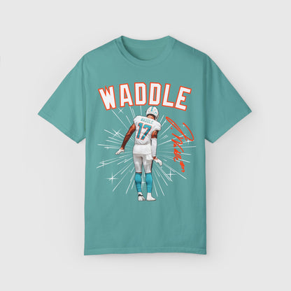 Jaylen Waddle Signature Tee Product Pic Front Seafoam