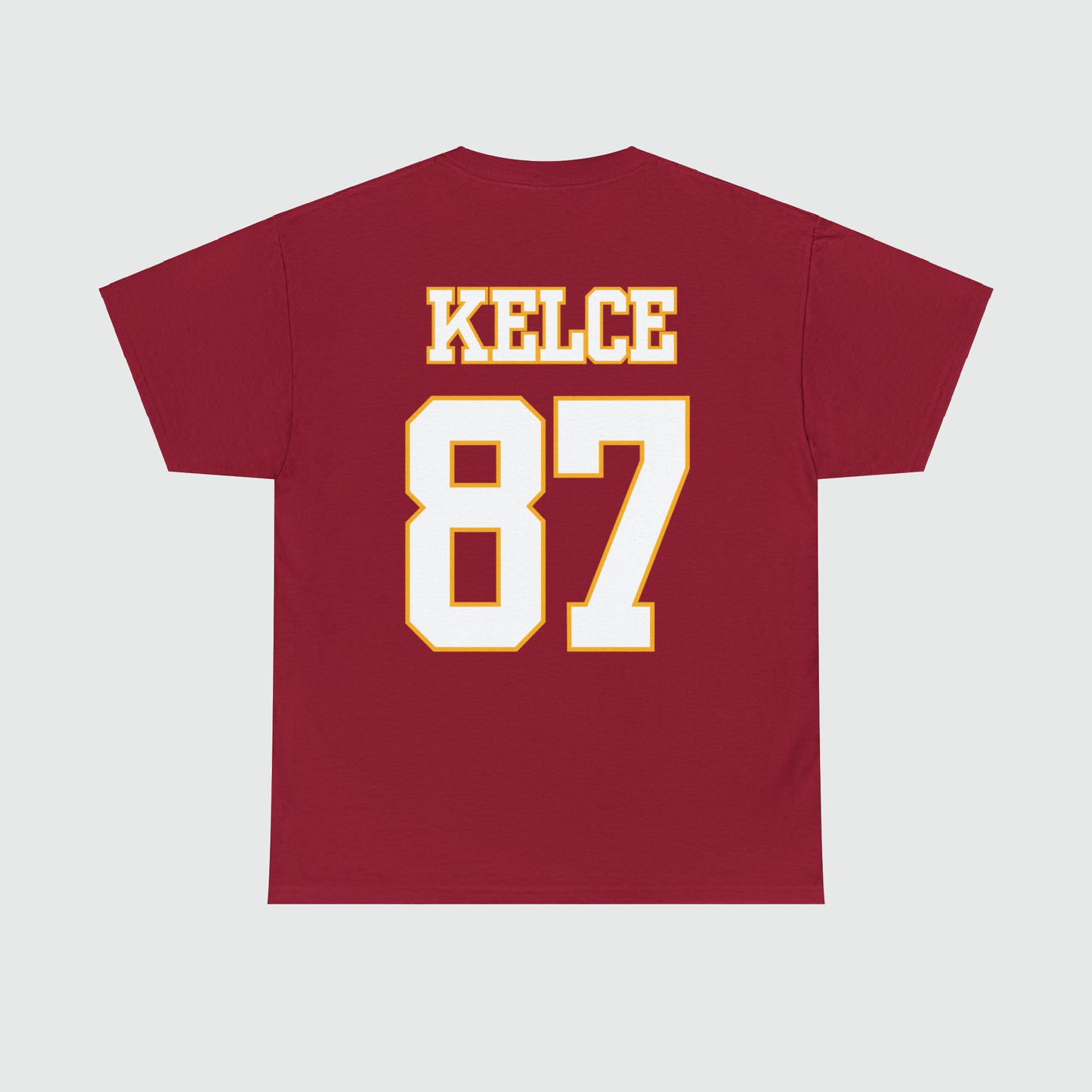 Travis Kelce Jersey Tee Back Cardinal Red