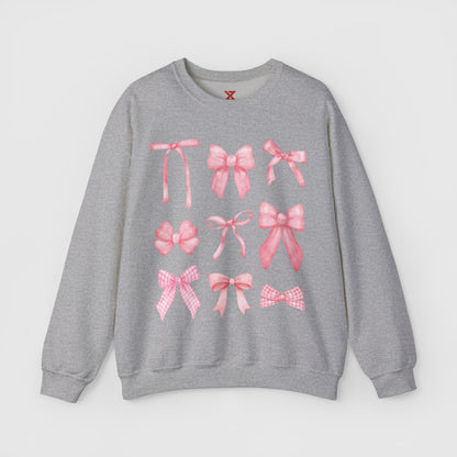 Coquette Pink Bows Crewneck