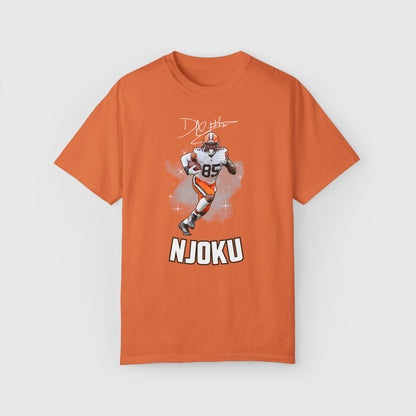 David Njoku Signature Tee Product Pic Front Burnt Orange