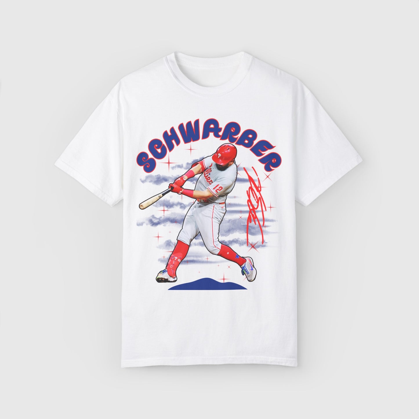 Kyle Schwarber Signature Tee Product Pic Front White