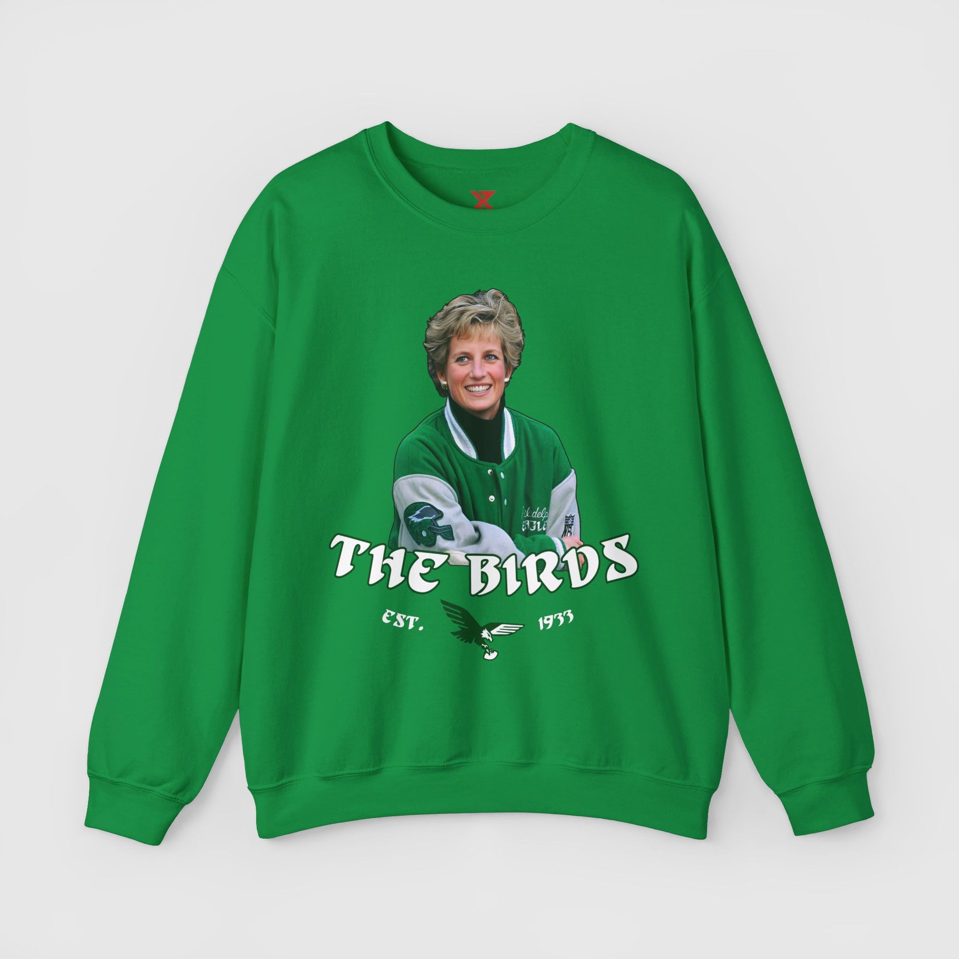 Princess Diana x Eagles Hoodie Product Pic Front Irish Green