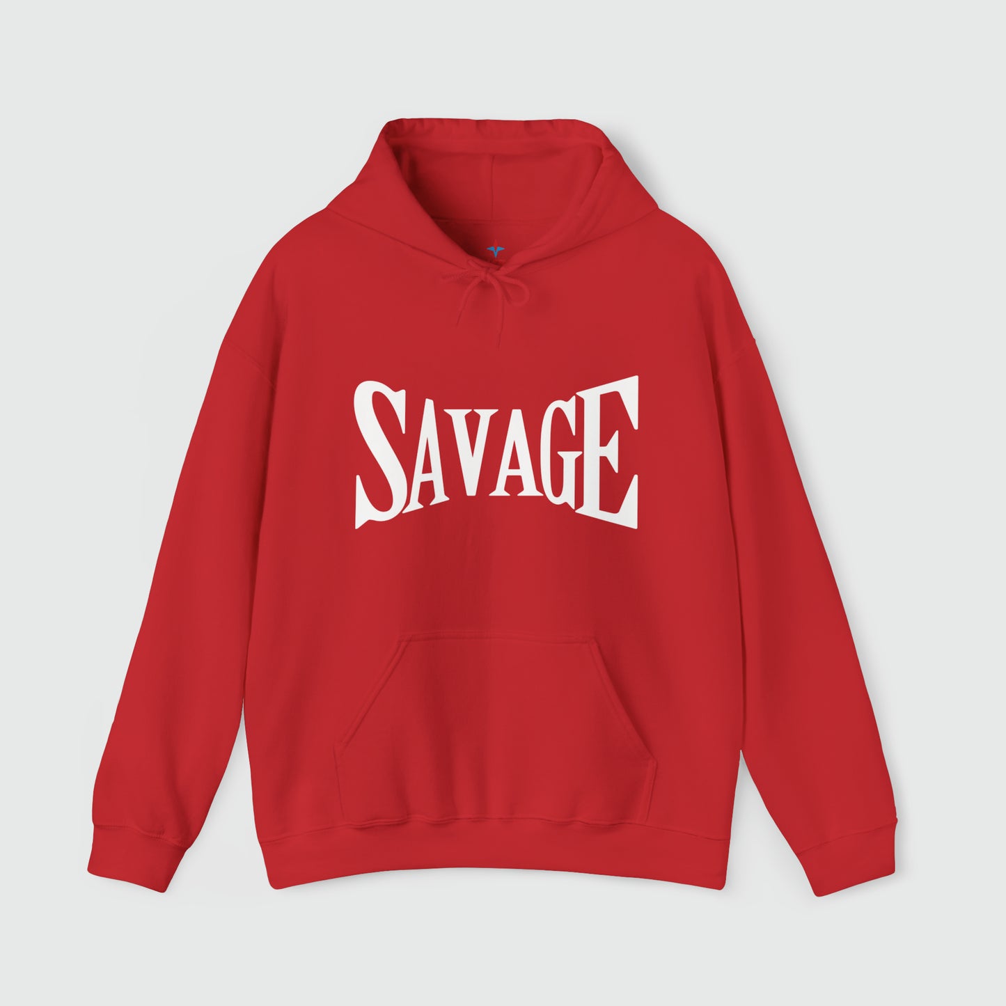 Savage Hooded Sweatshirt Product Pic Front Red