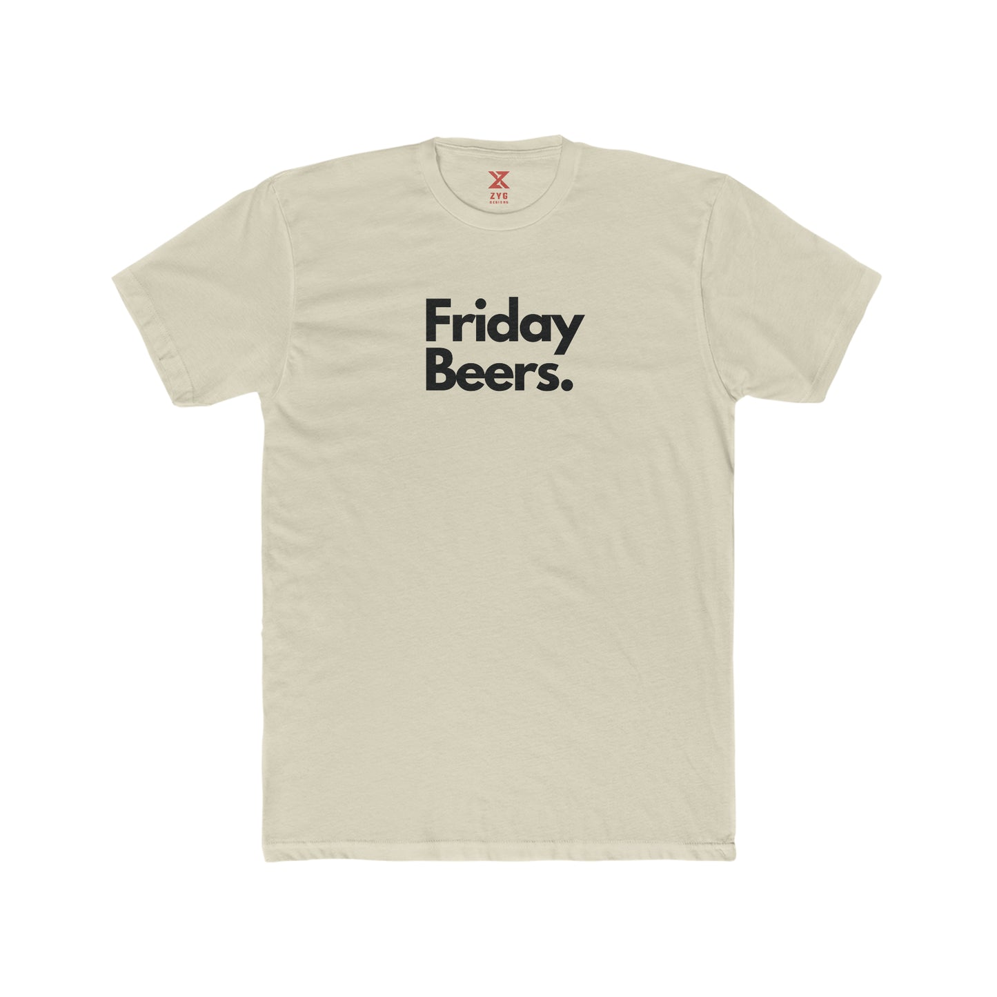 Friday Beers Shirt Product Pic Front Cream