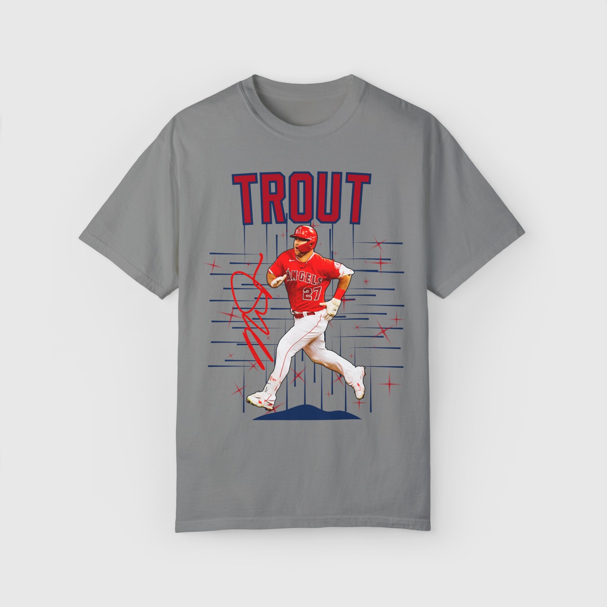 Mike Trout Signature Tee Product Pic Front Granite