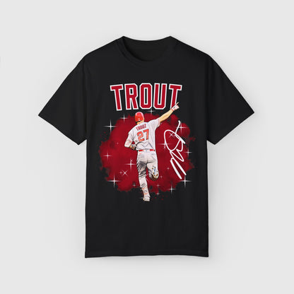 Mike Trout Signature Ink Art Tee