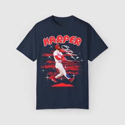 Bryce Harper Signature Tee Product Pic Front Navy