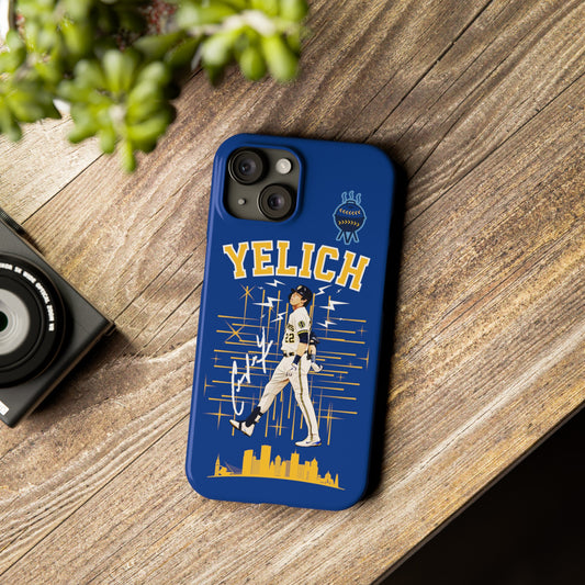 Christian Yelich Slim iPhone Case Product Pic 1