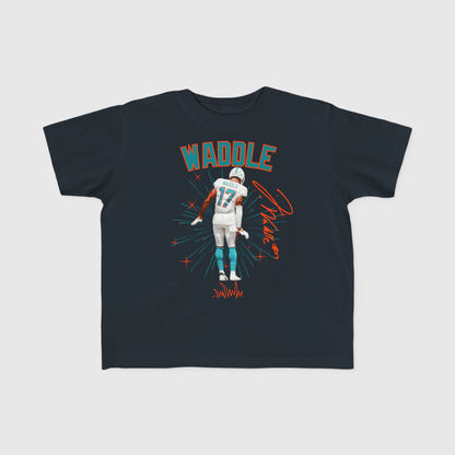 Youth Jaylen Waddle Signature Tee Product Pic Front Black