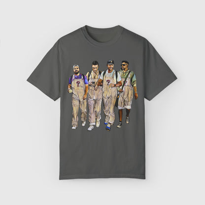 Philly Boys In Overalls Tee Product Pic Front Graphite